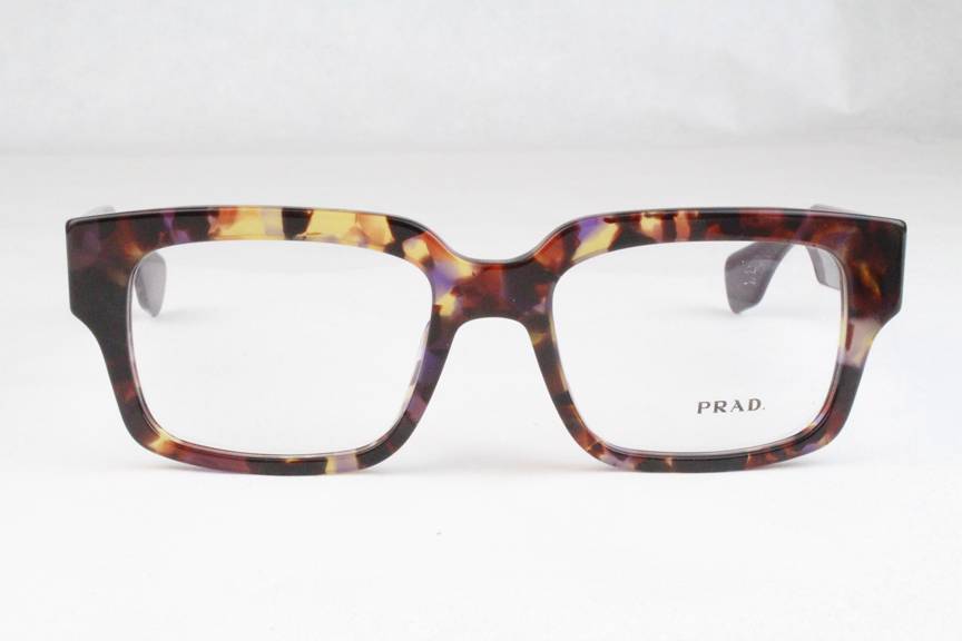 New Prada VPR12Q Eyeglasses Frames Purple Havana PDN-1O1 ...