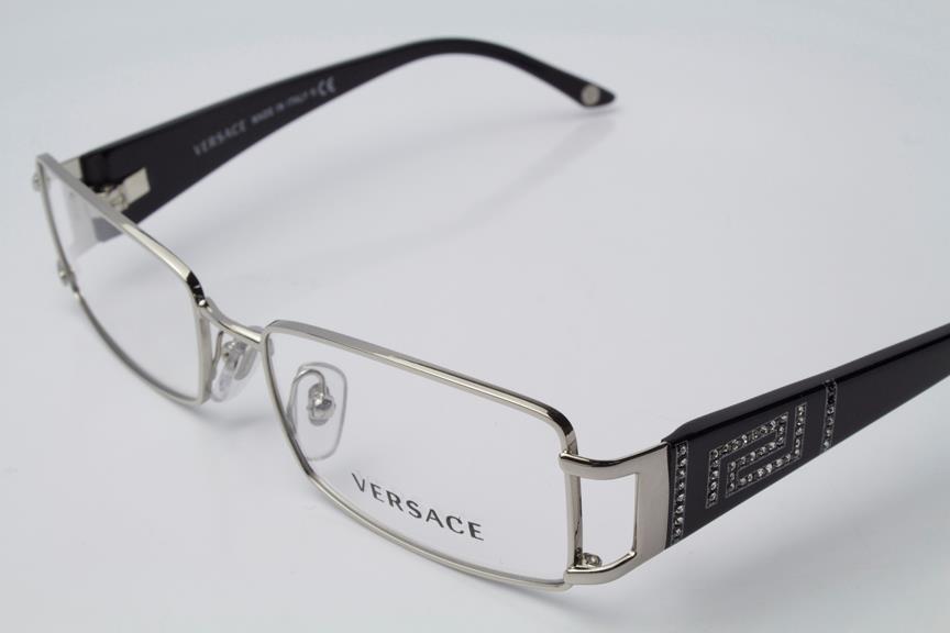 New Versace VE 1163B Eyeglasses Frames Silver 1332 Authentic 52mm eBay