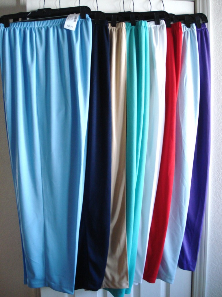 polyester pants womens
