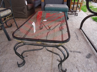 Glass  Coffee Table on Glass Top Outdoor Coffee Table   Ebay