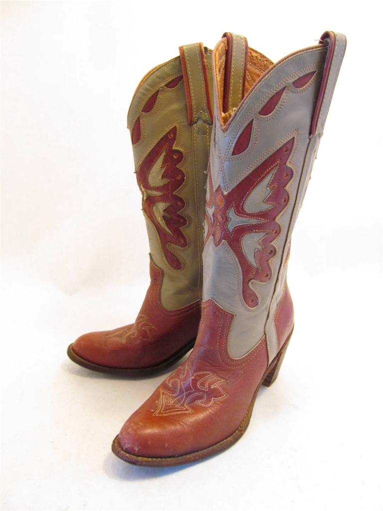 orange cowgirl boots