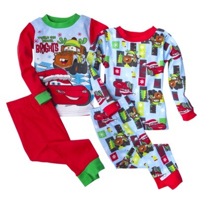 Disney Pixar Cars Boys Toddler Holiday Pajamas Shirt Pants Set 2T 3T 4T NEW - Picture 1 of 1