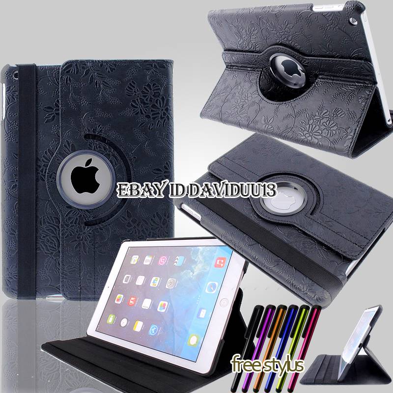 Leather 360° Rotating Stand Case Cover for iPad 2 3 4 5 6 iPad Mini