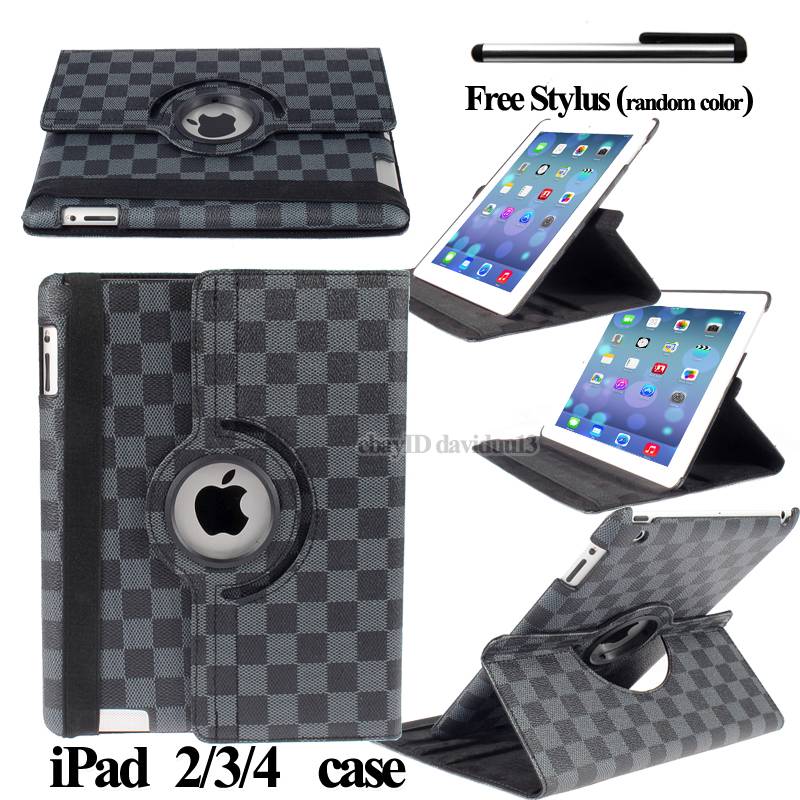 Leather 360° Rotating Stand Case Cover for iPad 2 3 4 5 6 iPad Mini