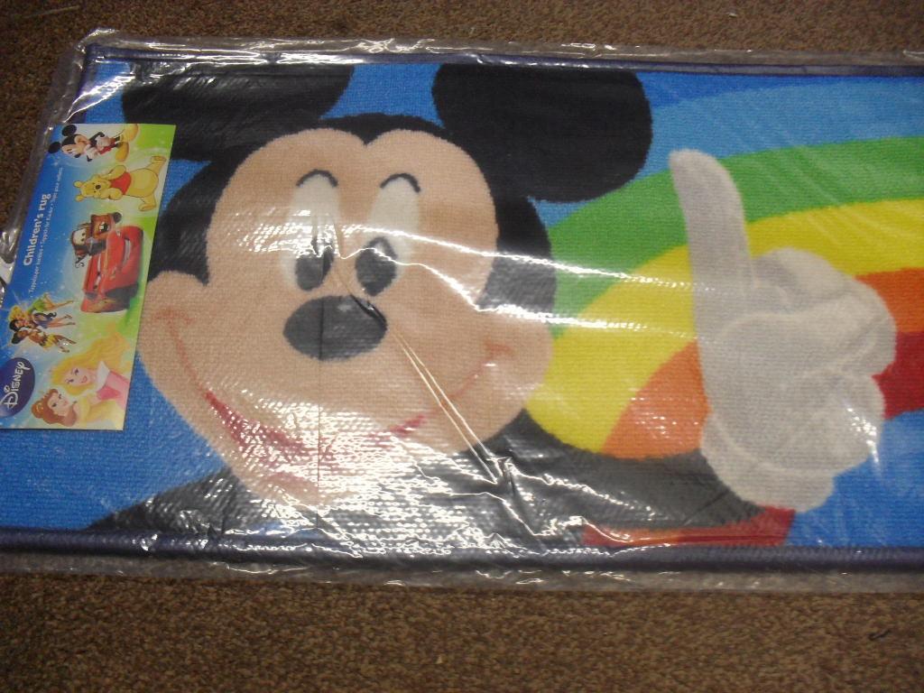 BNWT Disney Minnie or Mickey Mouse children's bedroom playroom rug mat
