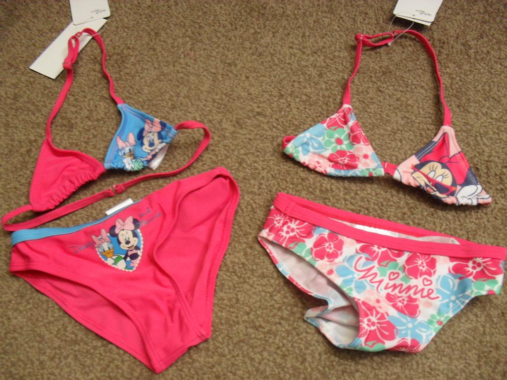 Bnwt Disney Minnie Mouse Daisy Duck Girls Piece Bikini Swimming
