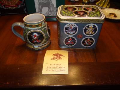 Budweiser Holiday Steins