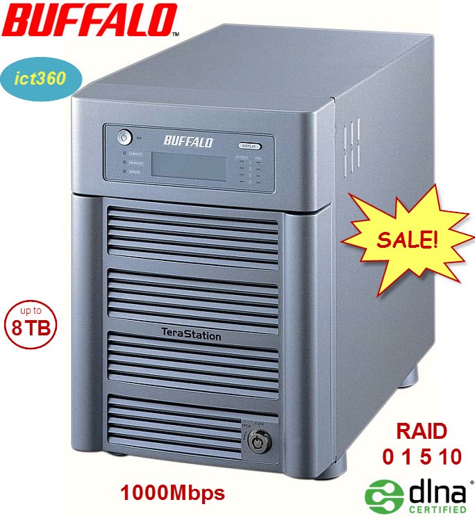 Buffalo NAS TeraStation II Live HS-DHTGL RAID Media Oz