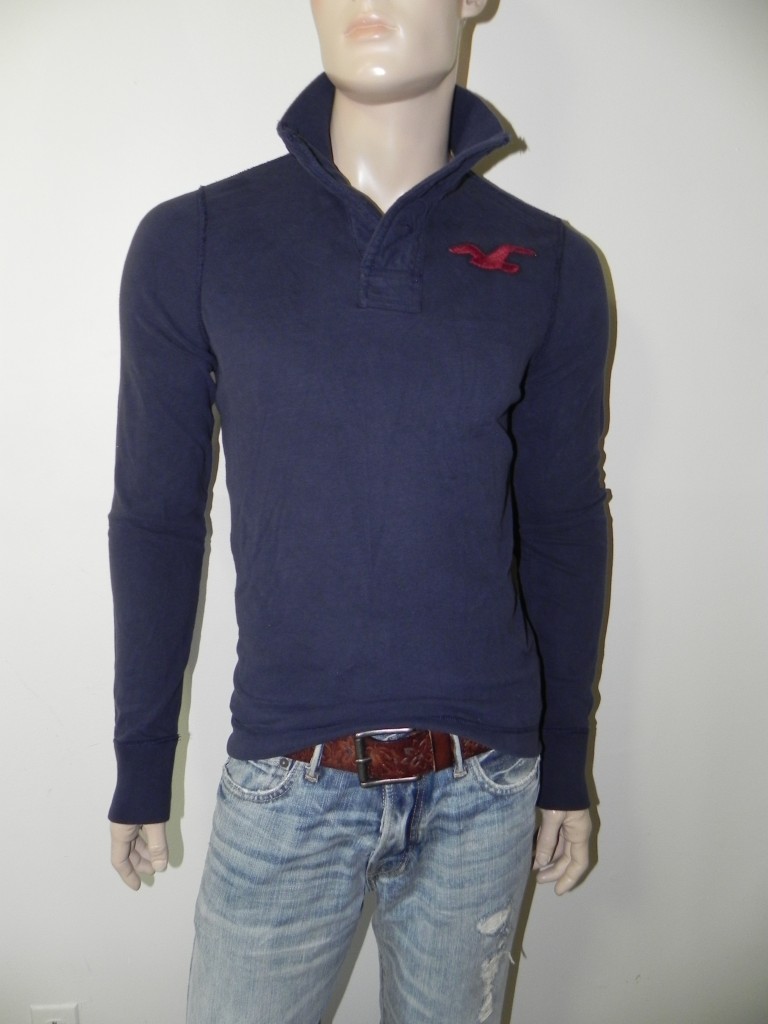 NWT Hollister Hco. Mens Muscle Fit Henley Sweater eBay