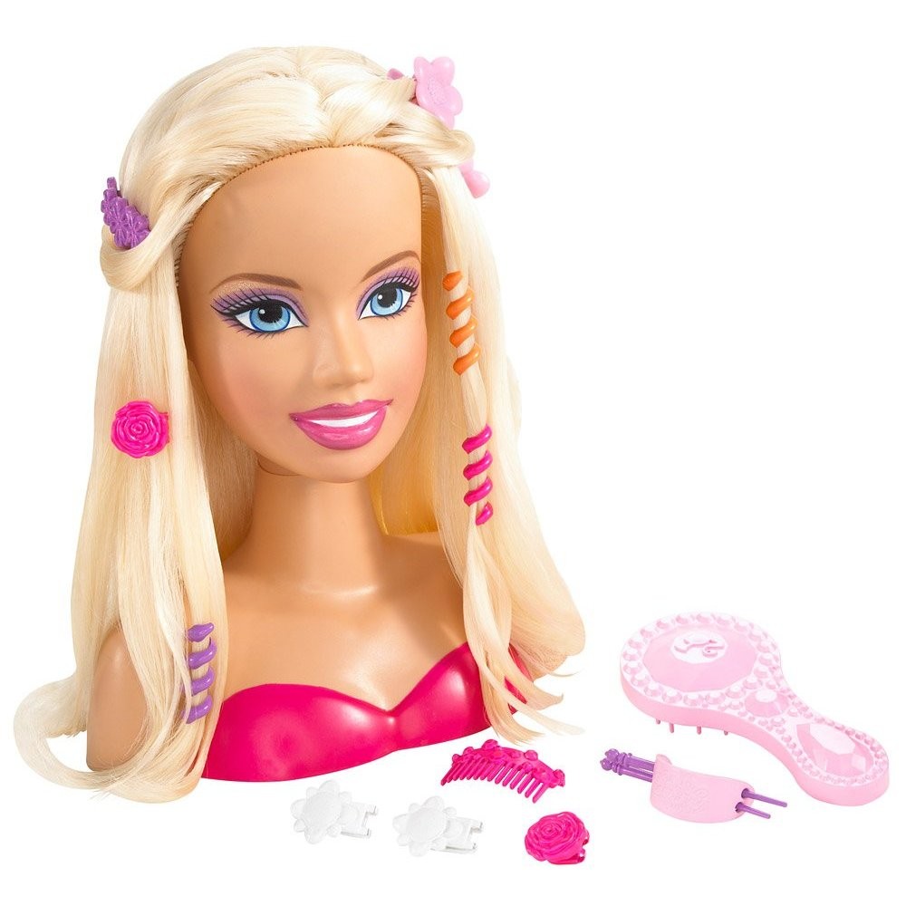 Barbie Doll Styling Head And Wear Hair Accessory 10 Pcs