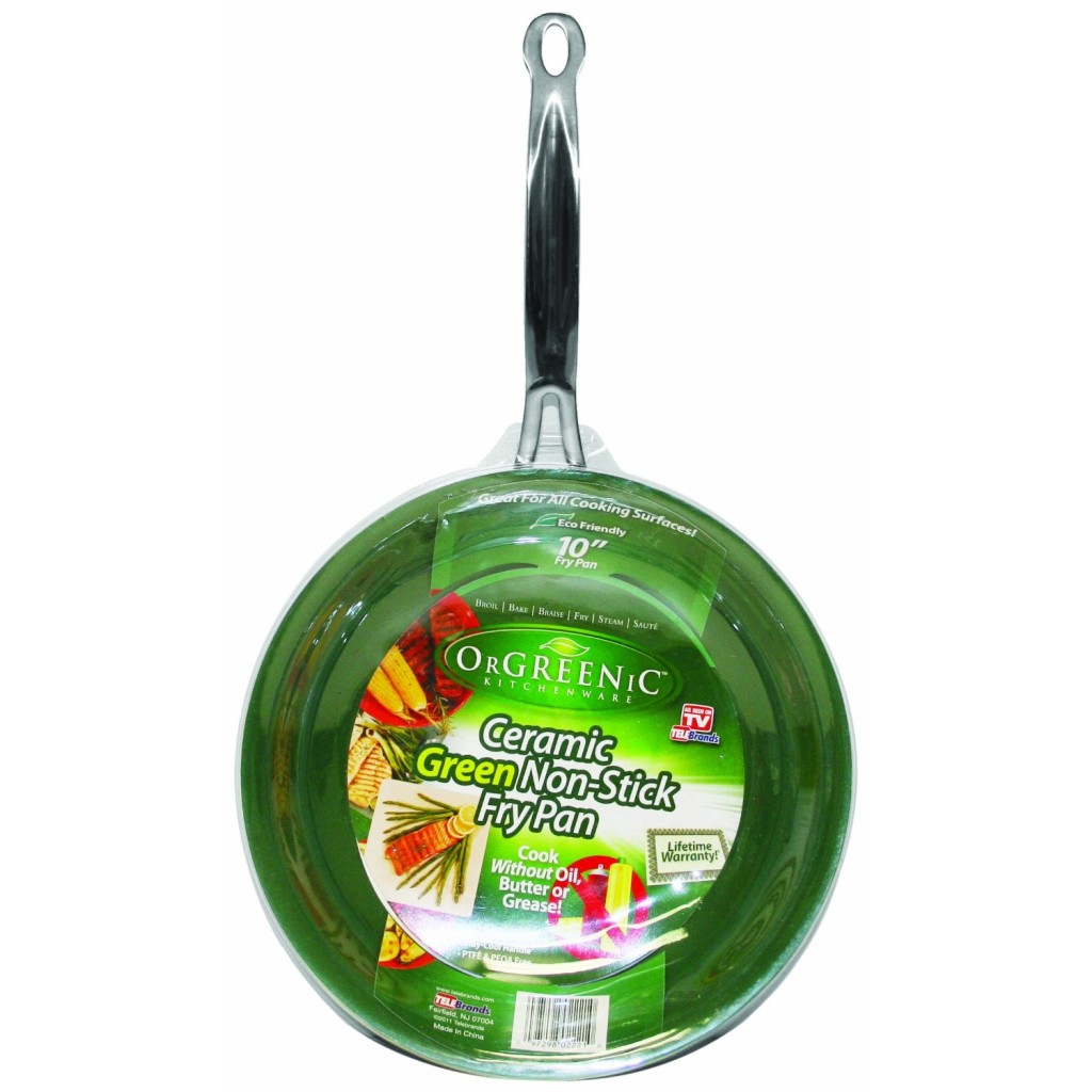 ORGREENIC Frying Pan ECO organic Safe NON STICK Green Cooking Pot As Seen On TV eBay