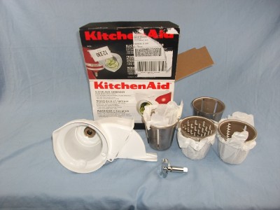 Kitchen  Slicer on Kitchenaid Stand Mixer Attachment Slicer And Shredder   Ebay