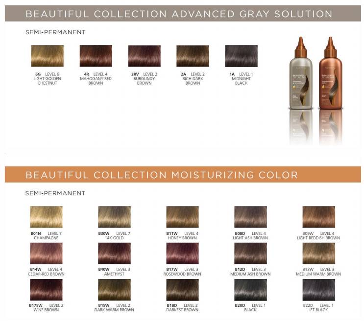 Beautiful Collection Advanced Gray Solution Semi Permanent Hair Color 3oz