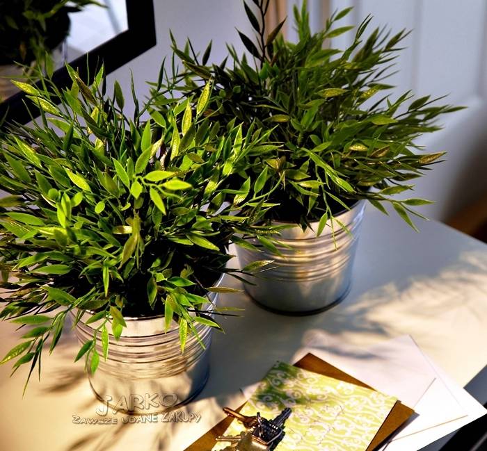 IKEA Artificial House Bamboo Potted Plant Fake Grass Indoor Outdoor Pot