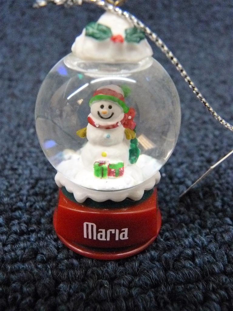 Cute Ganz Personalized Name Snowman Snow Globe Ornament Cute Ganz Personalized Name Snowman Snow Globe Ornament