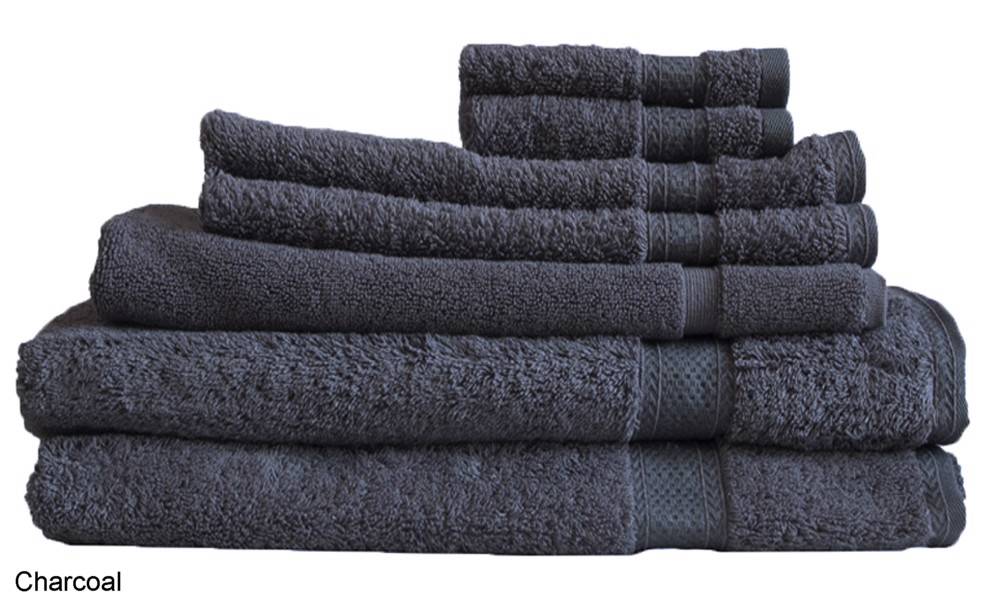 Charcoal towel set store
