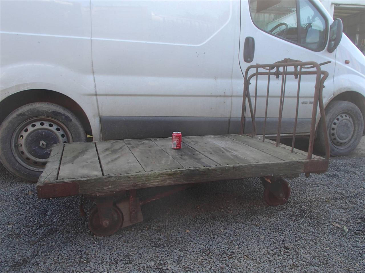 Vintage Railway Post Office Industrial Chic Coffee Table Truck Cart Vintage Railway Post Office Industrial Chic Coffee Table