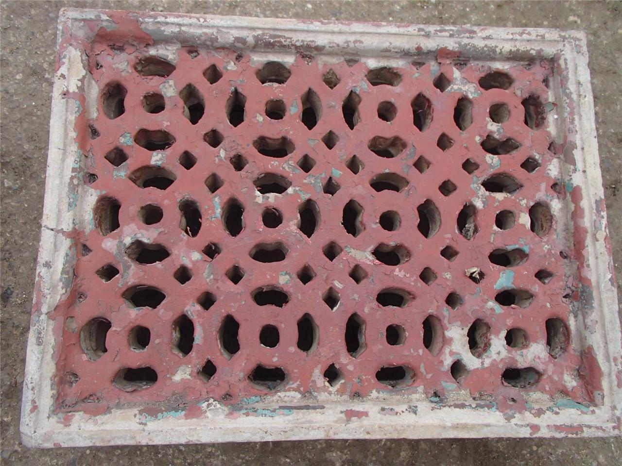 VICTORIAN ! RECLAIMED CLAY AIR BRICK AIR VENT INDUSTRIAL CHIC DESIGN