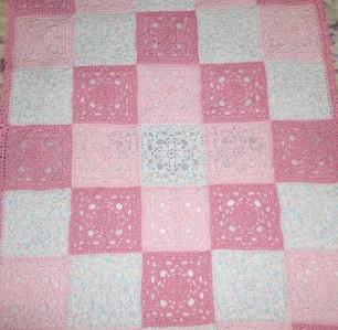 New! Hand Crocheted BABY AFGHAN BLOCK PATTERN blanket you ...
