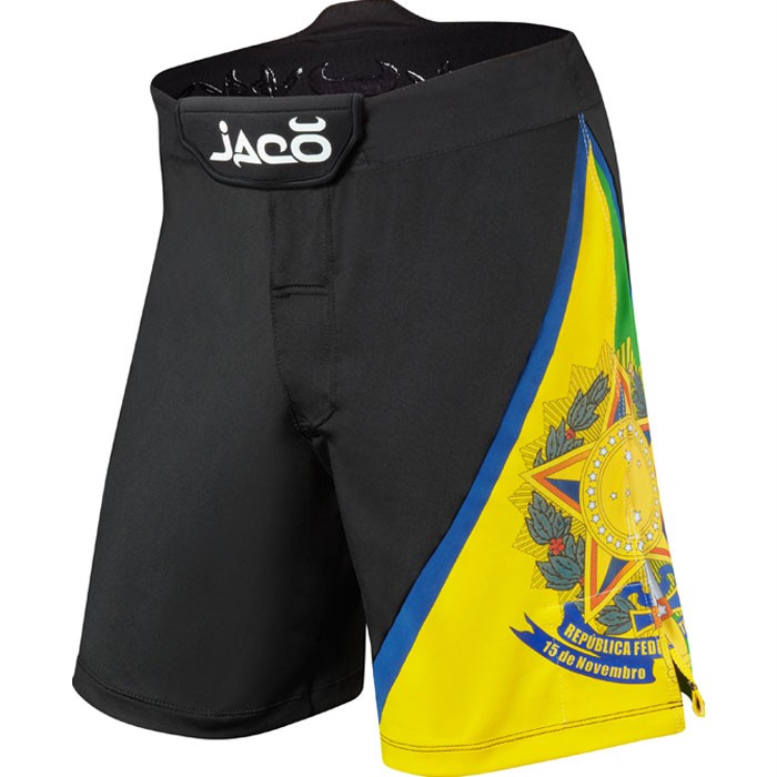 JACO BRAZIL RESURGENCE MMA FIGHT SHORTS BLACK SIZES 30, 32, 34, 36, 38