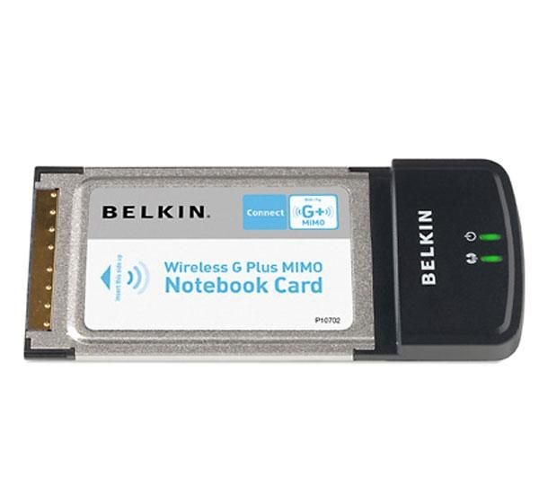Belkin wireless g notebook card