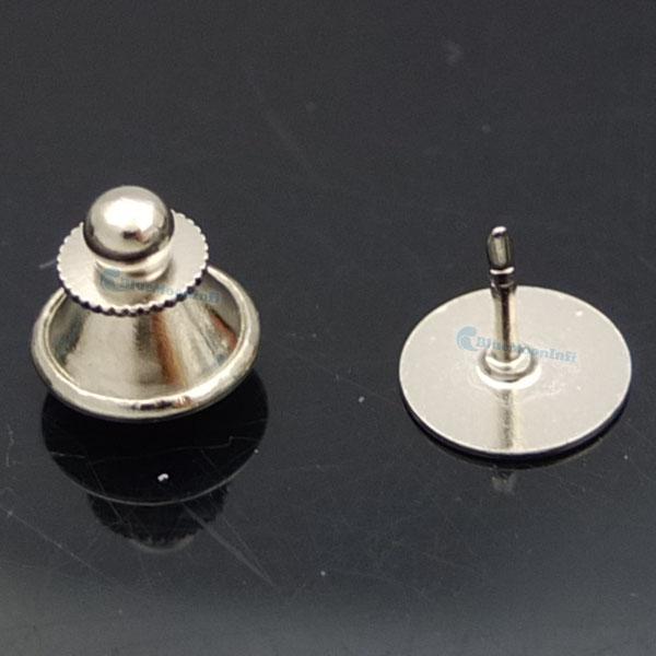 Vintage Locking Tie Tac Tack Pin Guard Clutch Backs Chain Copper 10 20