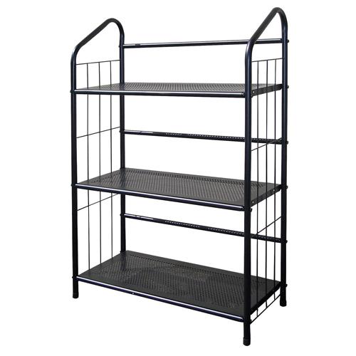 BLACK FINISH  METAL BOOKCASE- 3 height Options **Free Shipping**