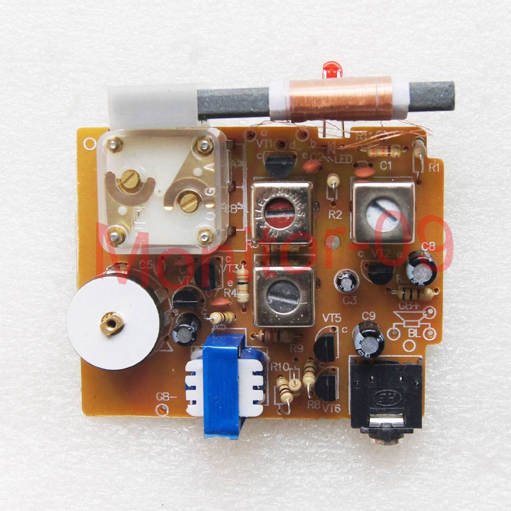 Six Transistor silicon semiconductor AM Radio Kit Of Electronic Parts