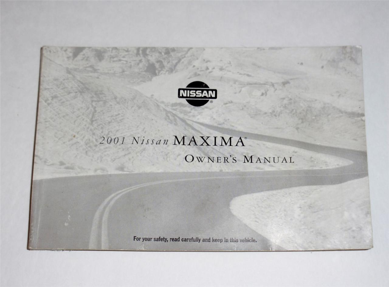 2001 Nissan maxima user manual #8