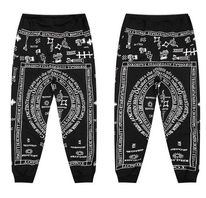 black bandana sweatpants