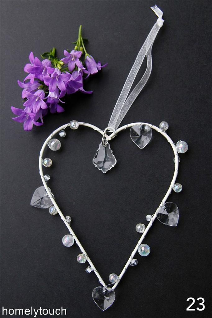 homelytouch New Vintage Style Hanging Heart Decorations Wedding Favours - Picture 8 of 11