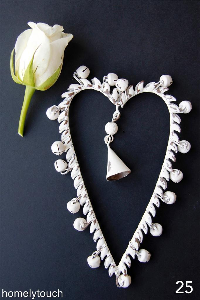 homelytouch New Vintage Style Hanging Heart Decorations Wedding Favours - Picture 10 of 11