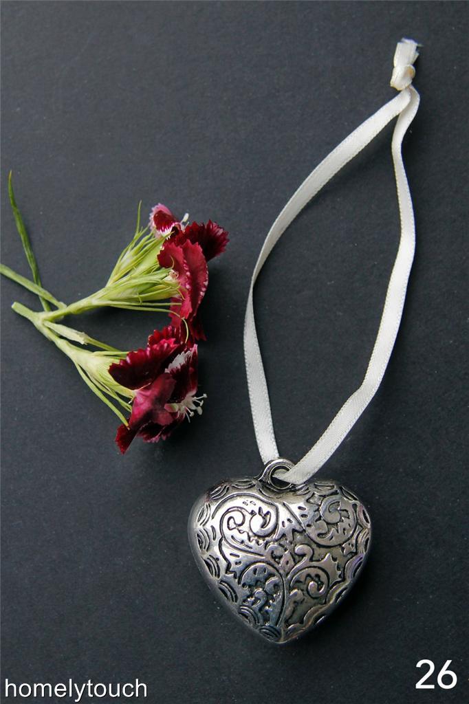 homelytouch New Vintage Style Hanging Heart Decorations Wedding Favours - Picture 11 of 11