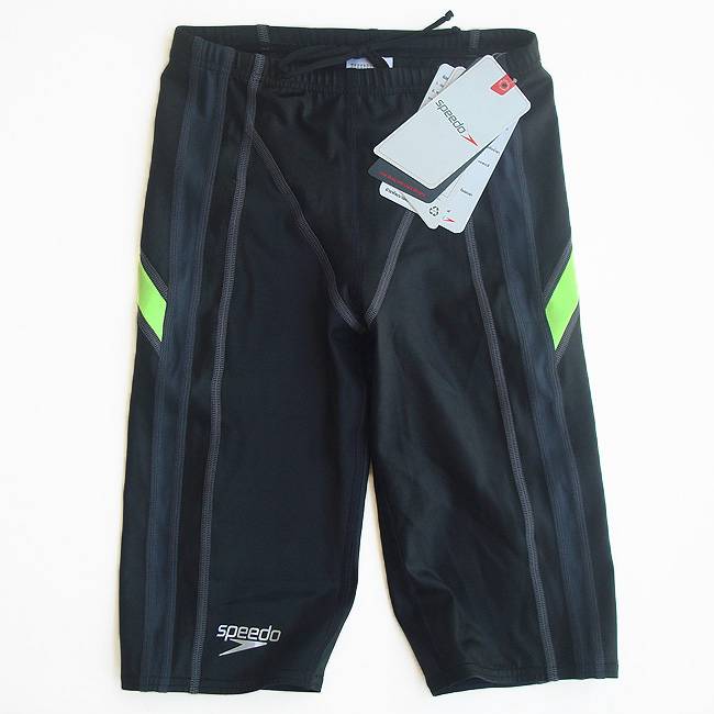 Speedo Mens Boys Fastskin XT Competition Jammer Swimsuit Black/Yellow