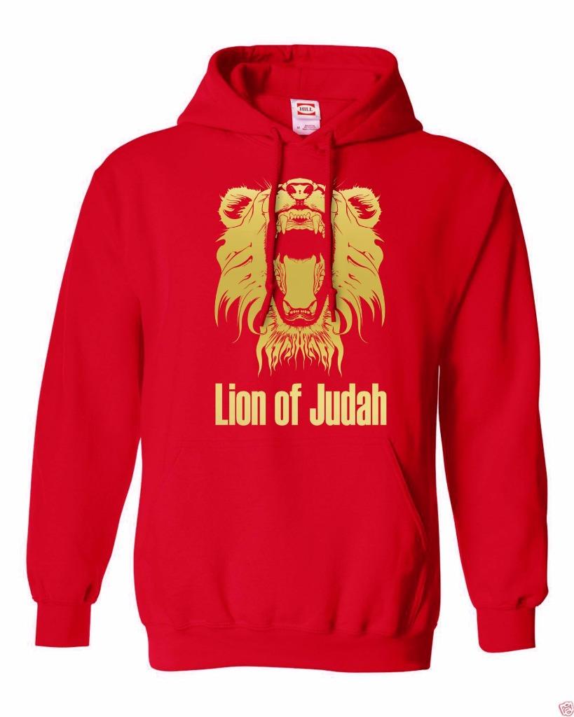 NUEVO CON ETIQUETAS HOMBRE ESTAMPADO LEÓN DE JUDAH CRISTIANO JESÚS DIOS JESÚS CHAQUETA SUÉTER SUDADERA CON CAPUCHA - Imagen 11 de 12