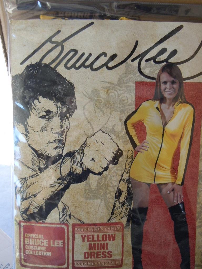 Round 5 Official Bruce Lee Yellow Womens Mini Dress Costume Ebay
