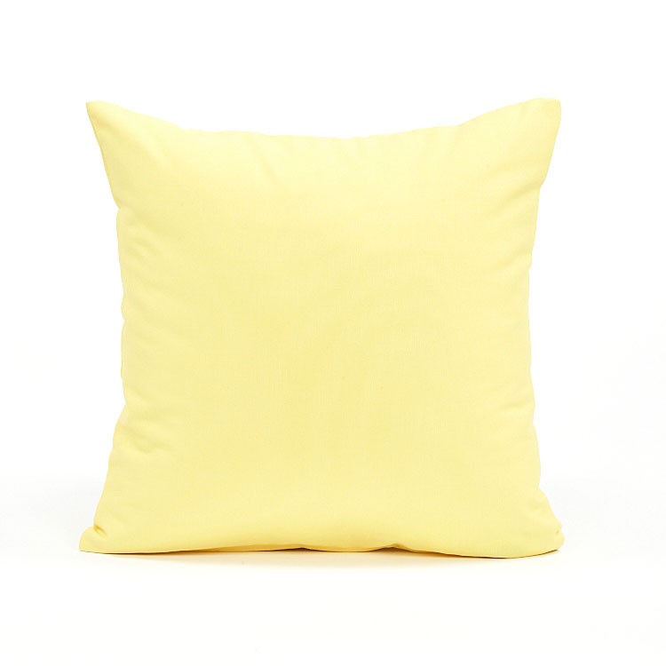 soft yellow decorative pillows