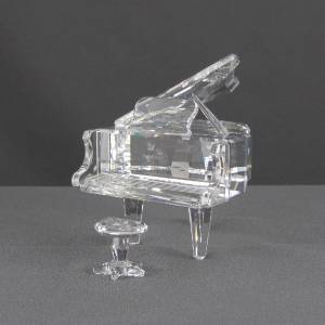 Swarovski Crystal Quot Grand Piano With Stool Quot Mint In Box