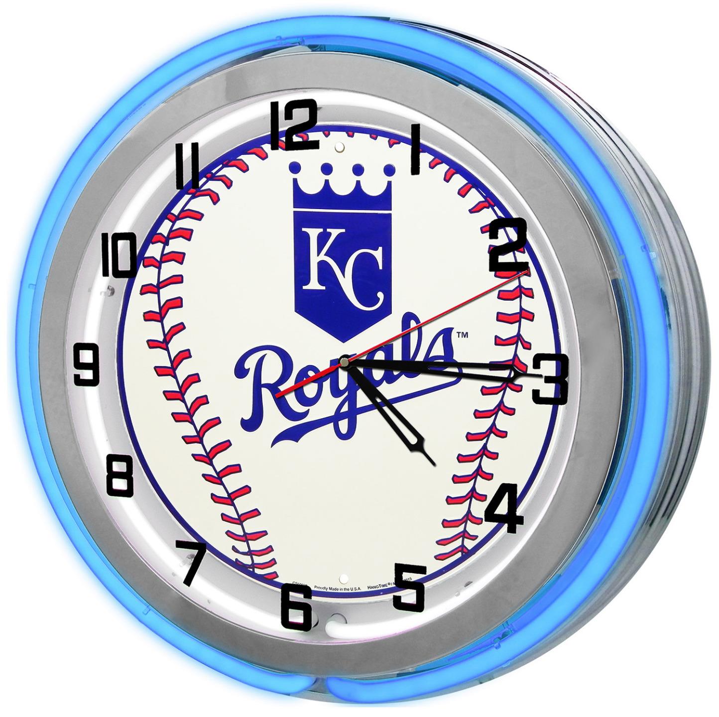 Kansas City Royals Baseball 18" Neon Clock from Redeye Laserworks eBay
