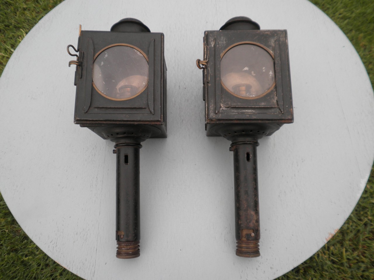 Antique Carriage Coach Car Kero Oil Lamp Outdoor Light eBay