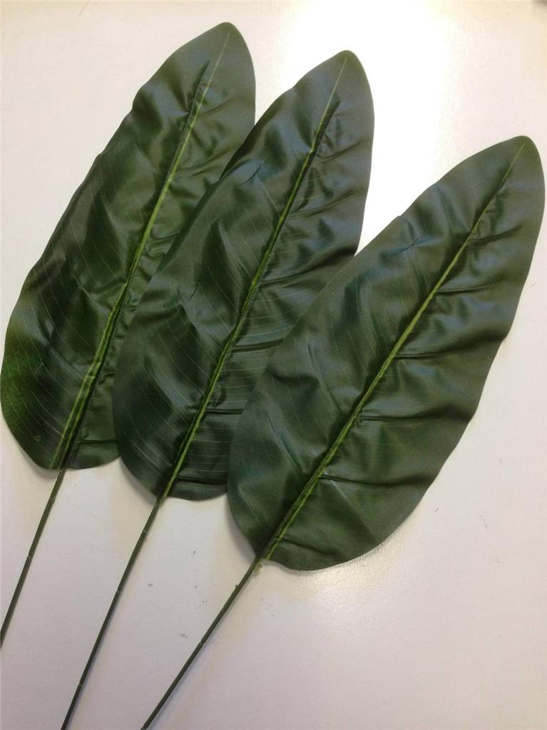 3 x Artificial Banana Leaves 90cm eBay