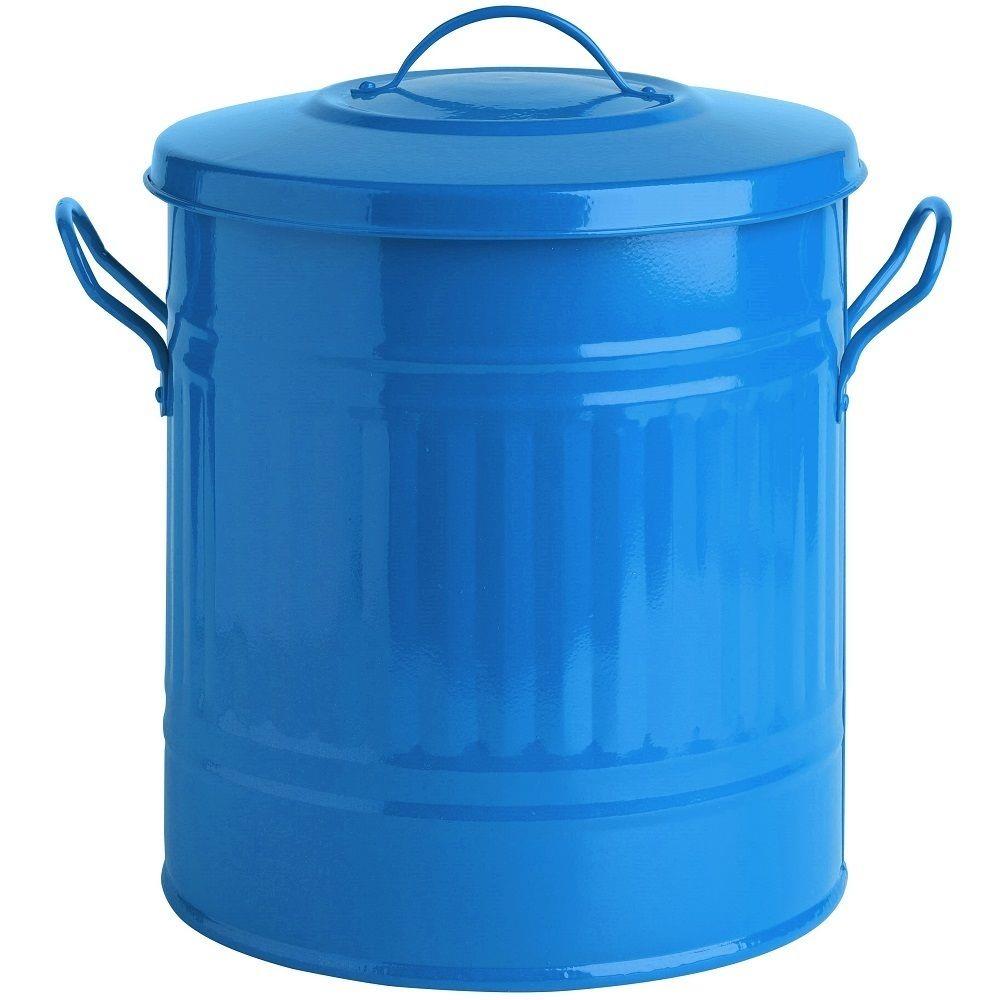 15L 15 Litre Colour Mini Metal Bin Small Dustbin Rubbish Bathroom Toy