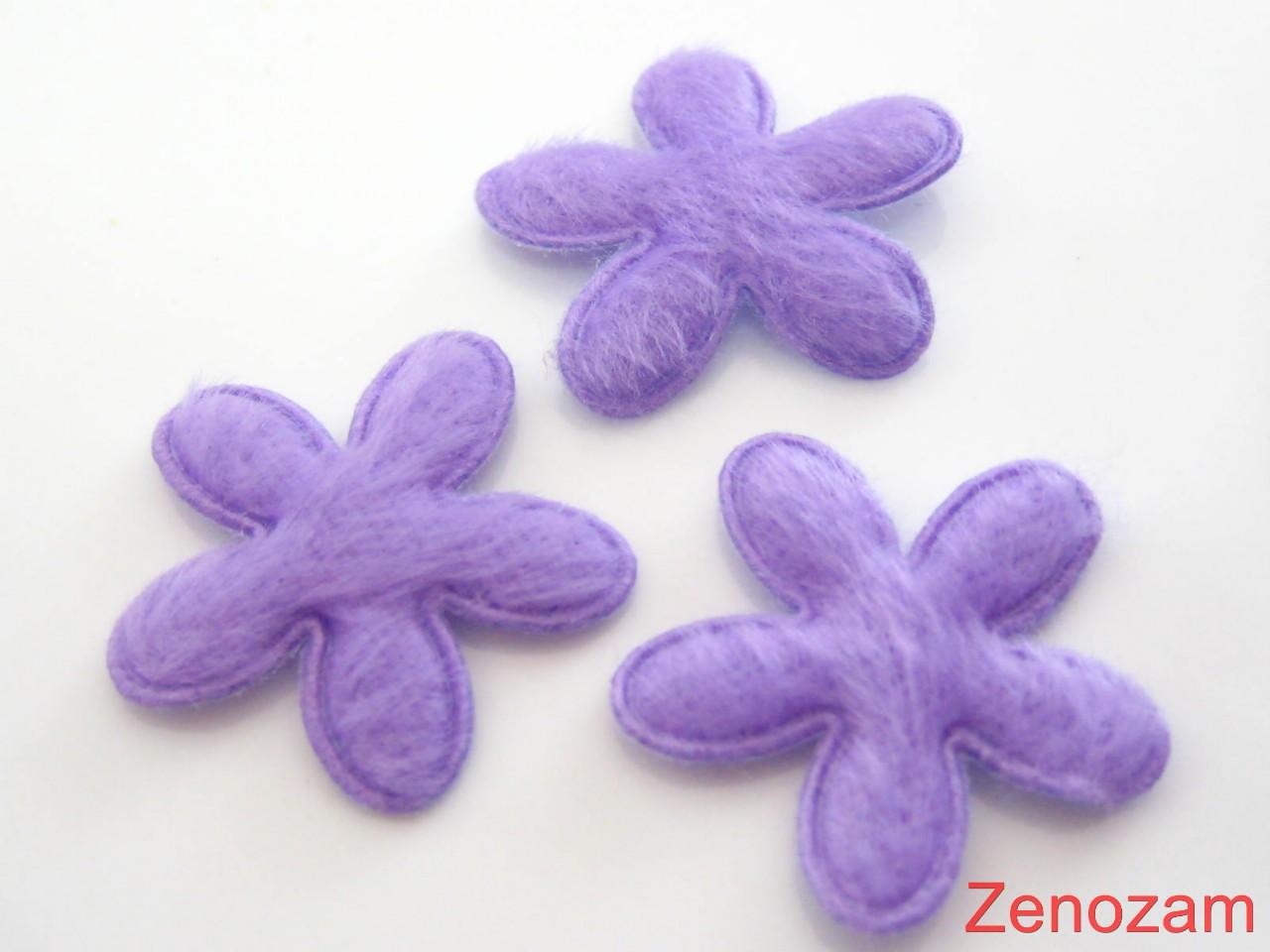 FLOWER-20pcs-LILAC-63-25mm-FLOWER-fabric-RIBBON-Organza
