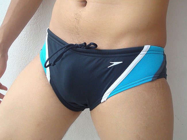 NWT Speedo Endurance Mens Bikini Brief Swimsuit Navy Blue ...