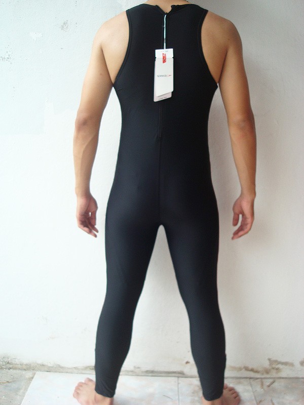 NWT Speedo Mens One Piece Bathing Swimsuit Lycra Black/Red XL 3234 eBay