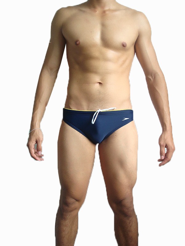 Speedo Mens Brief Bikini Bathing Swimsuit Navy Blue Size S plus 3638