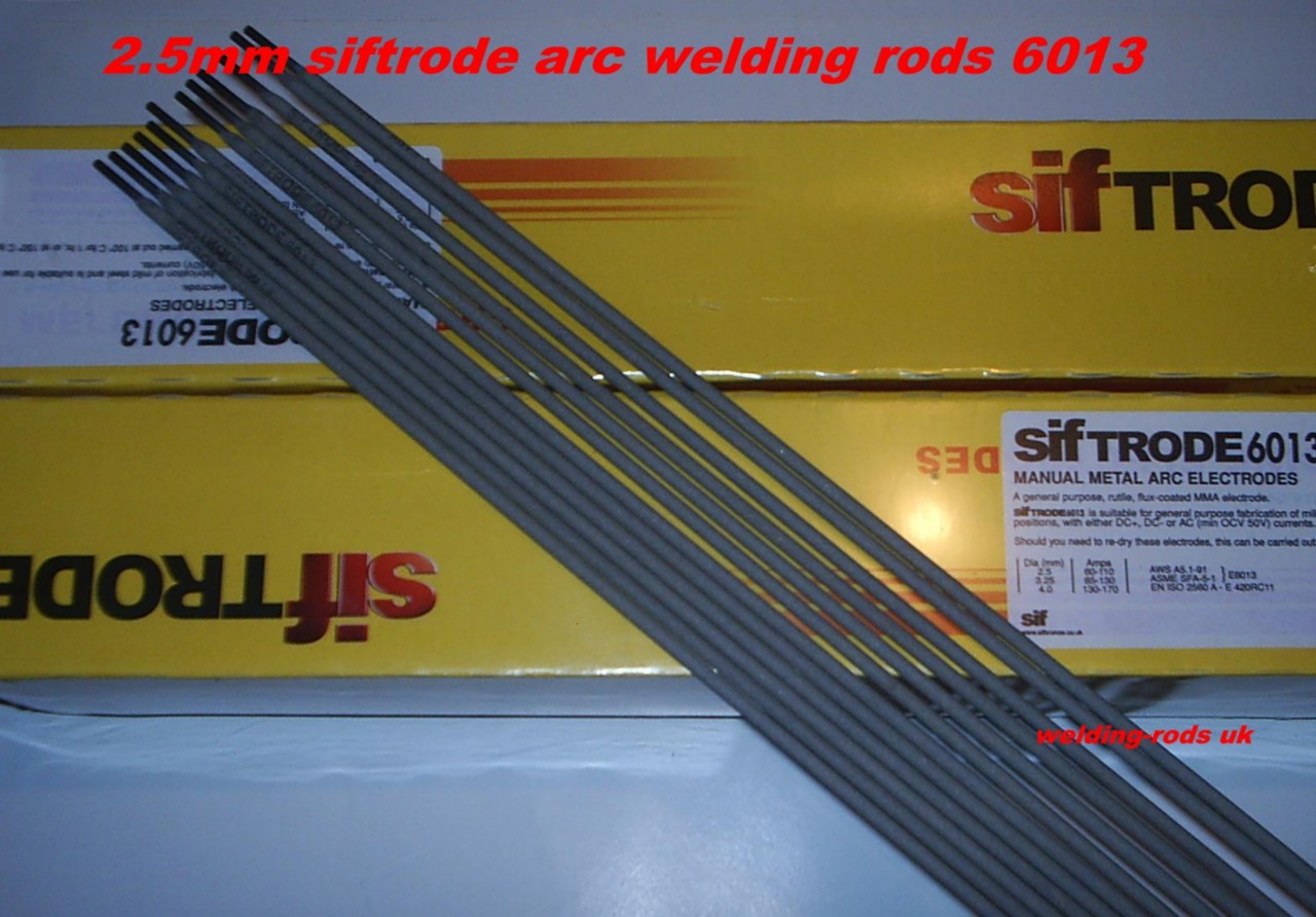 50 x 2.5mm arc welding rods siftrode 6013 mild steel 1st class post eBay