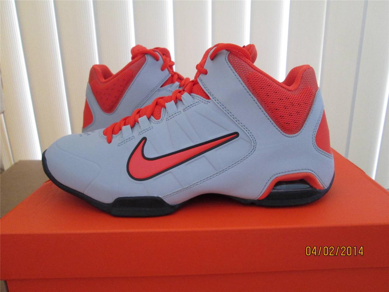 Nike Air Visi Pro IV Mens Mid Top Basketball Shoe 599556 006 Wolf Grey