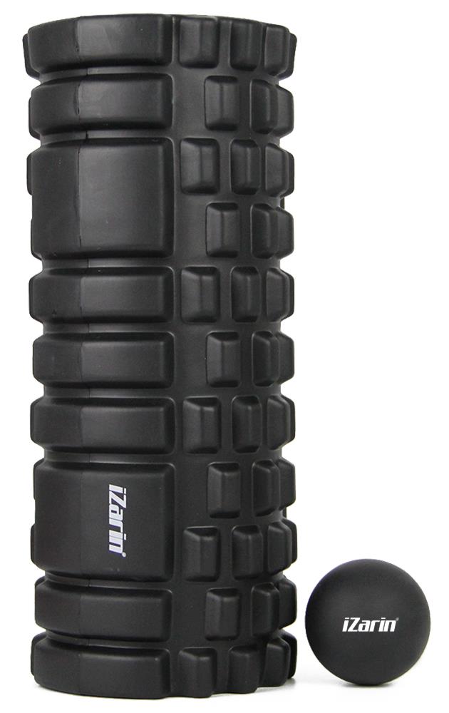 Grid Foam Roller + Lacrosse Ball Muscle Massage Trigger Point Physio