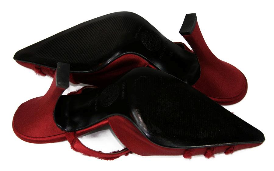 versace satin shoes